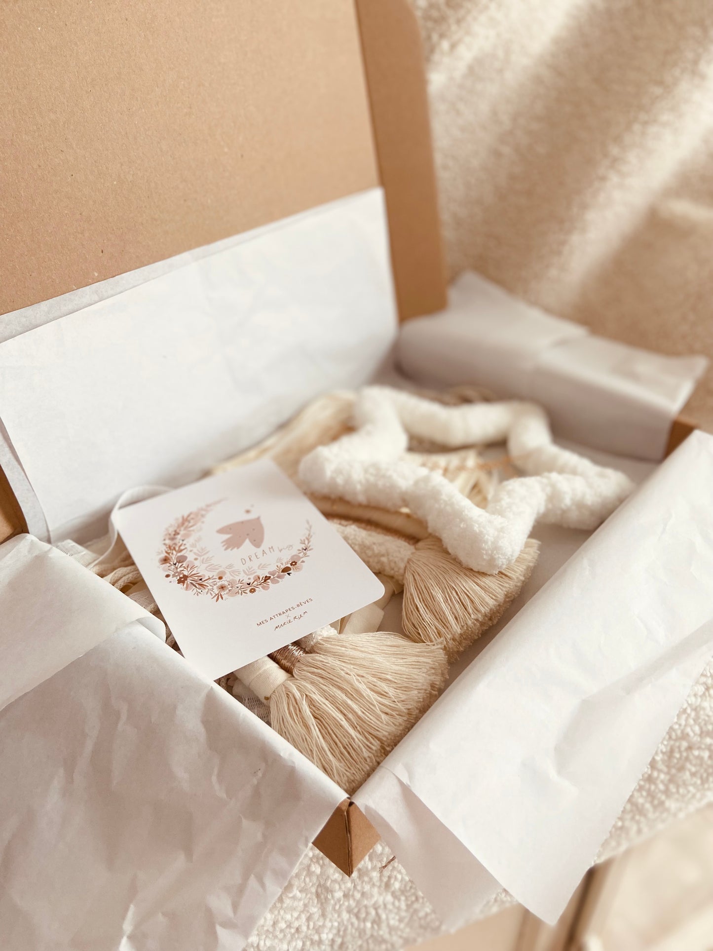 Coffret naissance blanc et doré