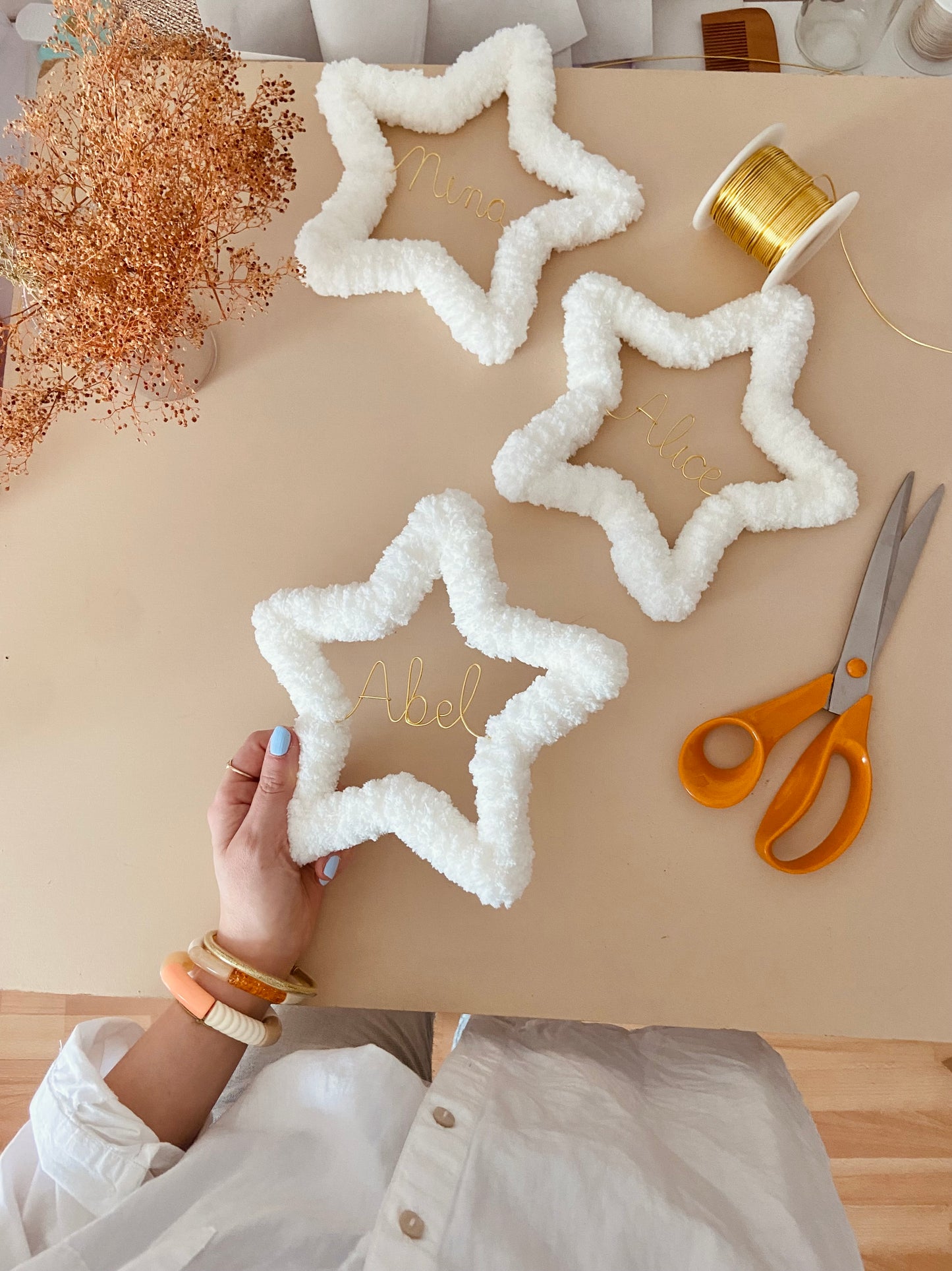 Coffret naissance blanc et doré