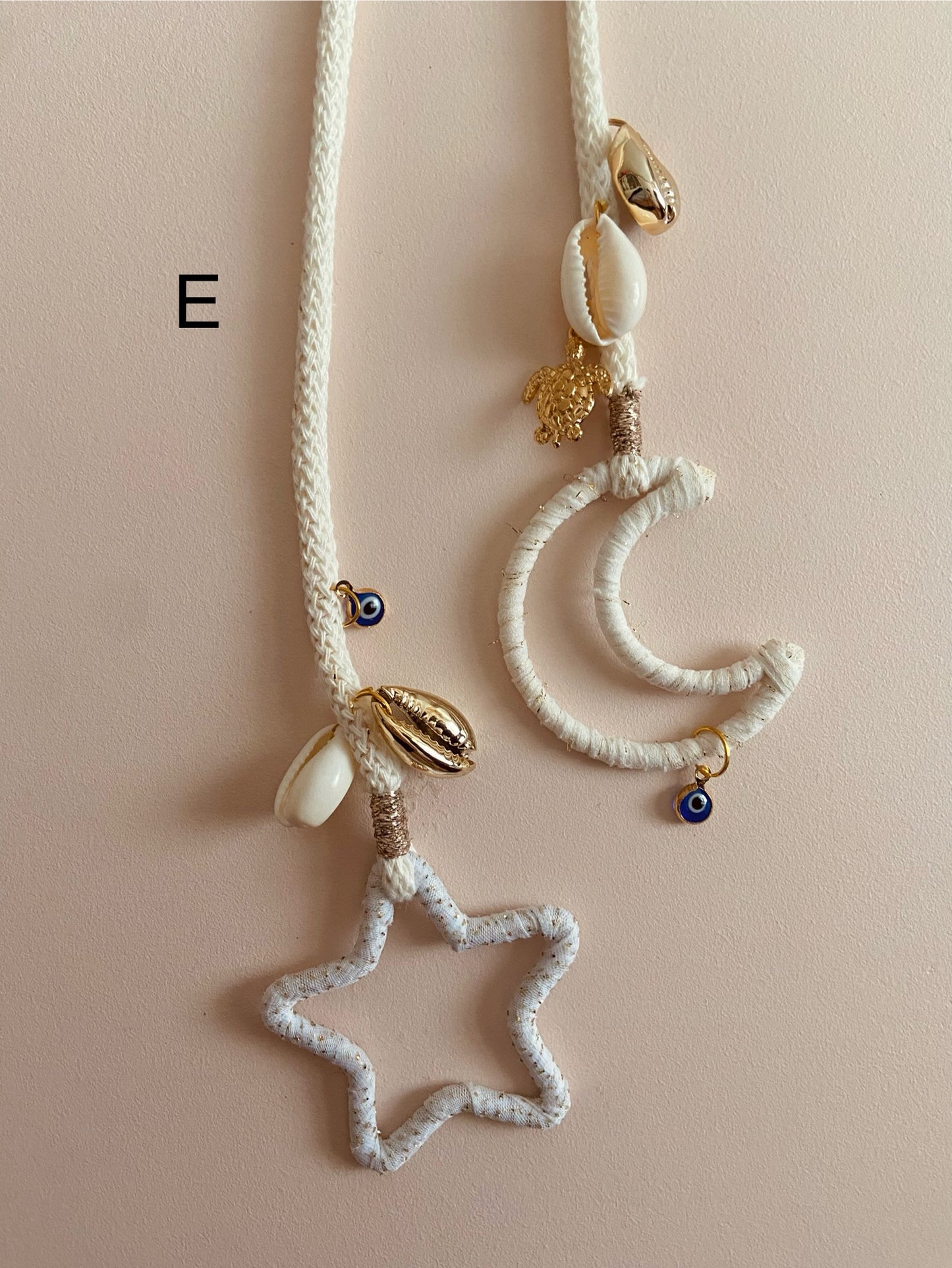 Suspension Bohème - Etoile & Lune