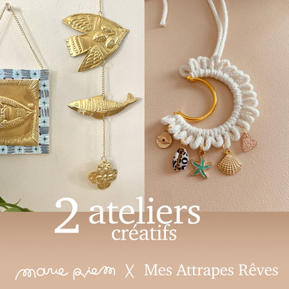 2 Ateliers créatifs 13/06/26 Lille centre Marie Riem x Mes attrapes rêves