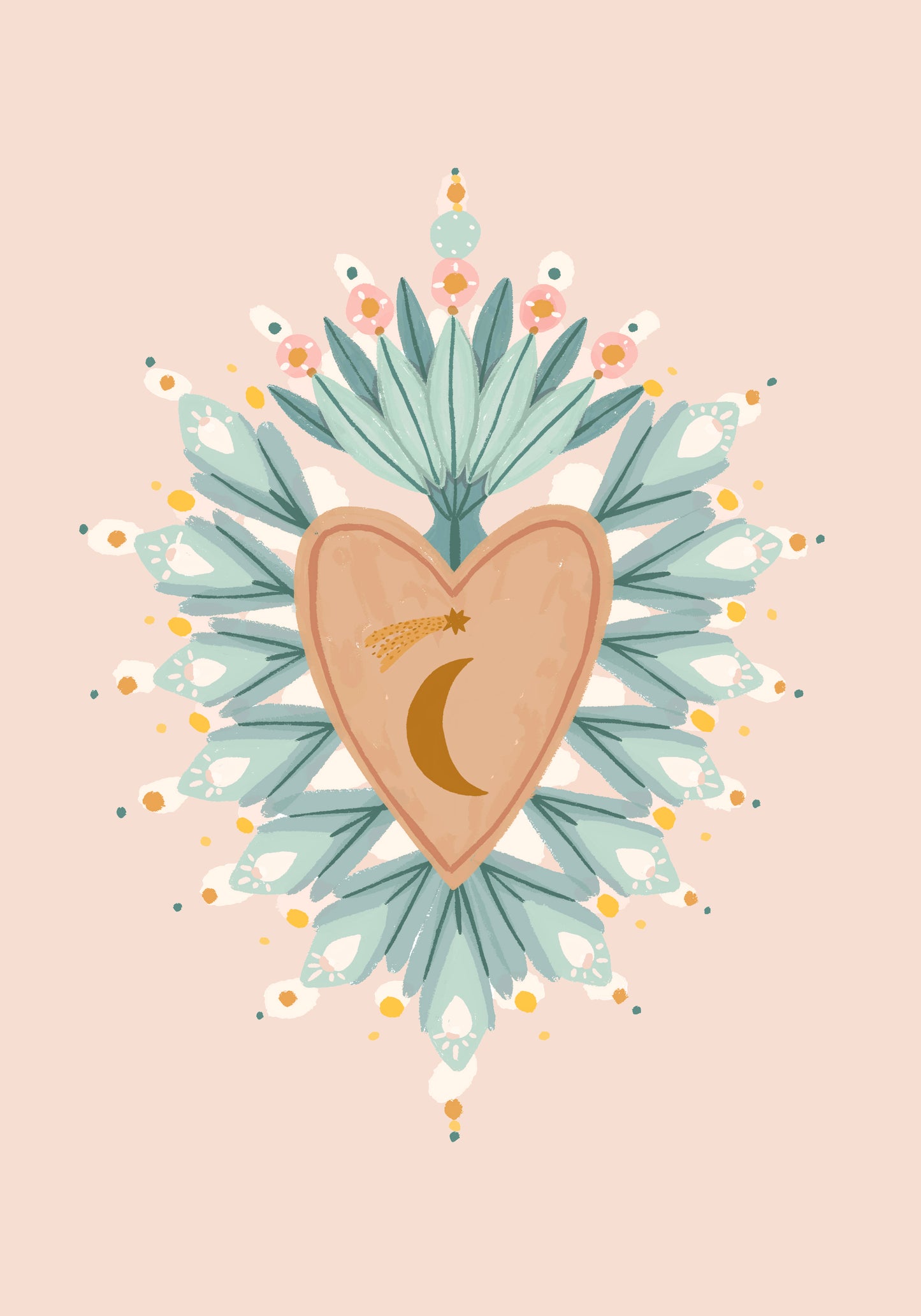 Carte postale illustrée ( recto, verso) "Un petit coeur pour dire Merci"