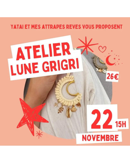 ATELIER Lune Grigri Macramé + goûter Yatai