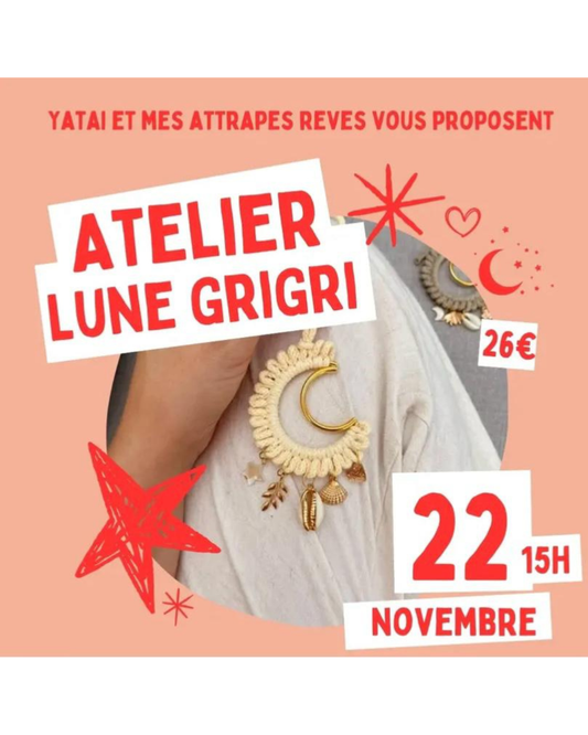 ATELIER Lune Grigri Macramé + goûter Yatai