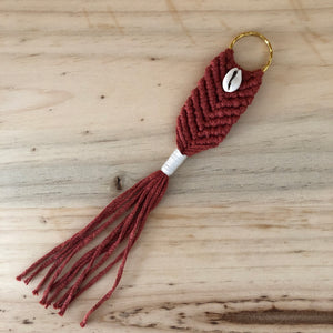 Porte clefs macramé