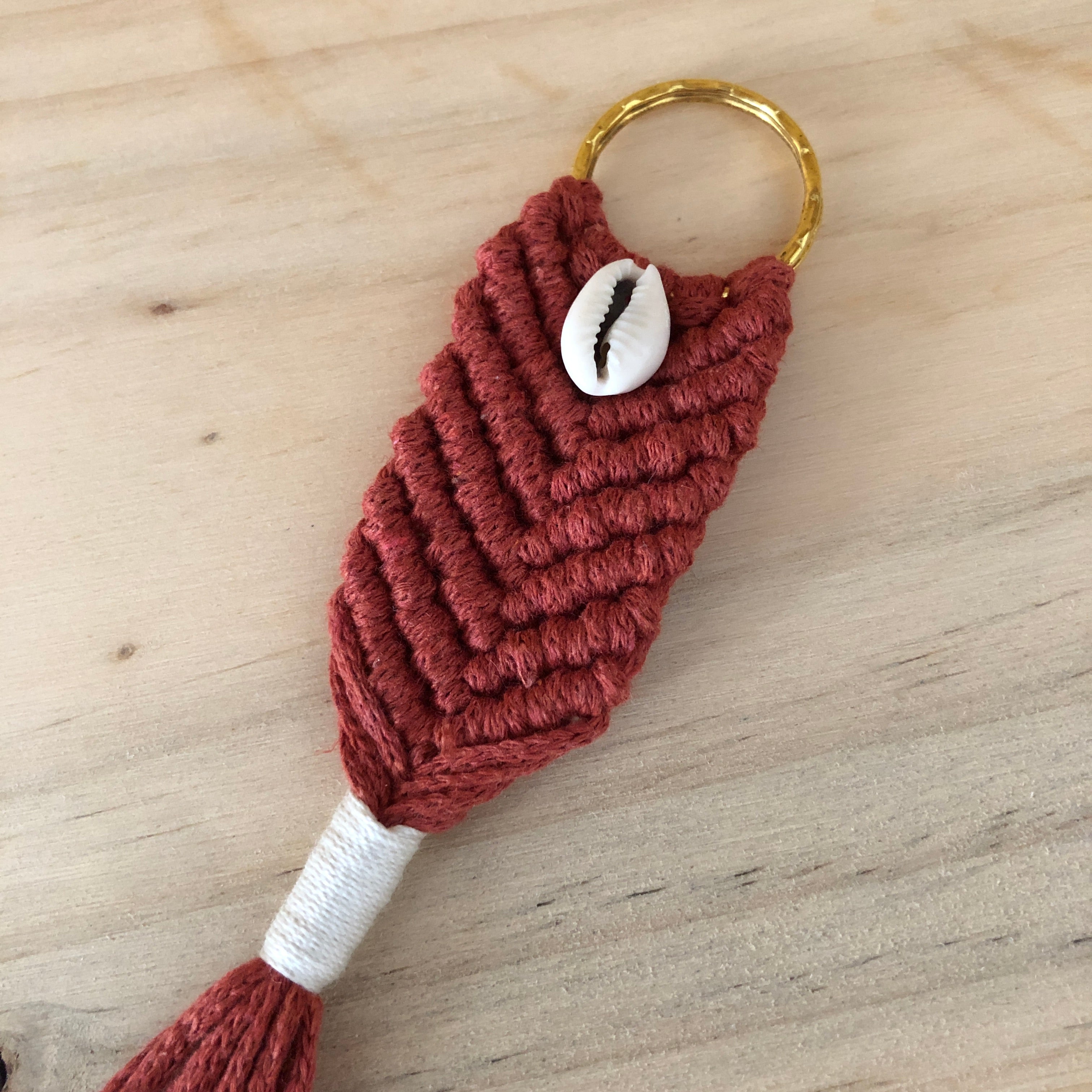 Porte clefs macramé