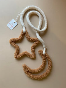 Suspension Rachel lune et étoile (livraison pour Noël)